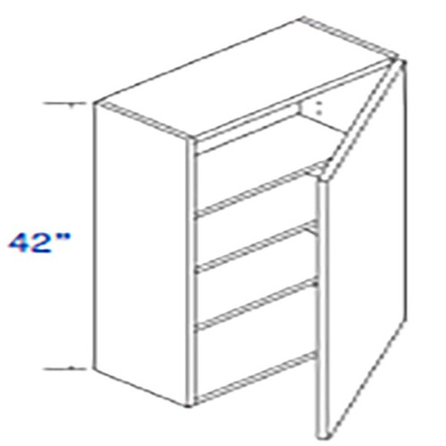 Eurocraft Cabinetry Signature Venice Textured Series White Oak Kitchen Cabinet - W0942-VTW